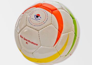Ansicht auf den Fußball.