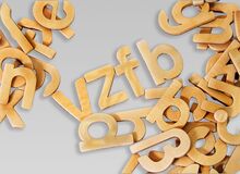 Ansicht auf die vielen Buchstaben.