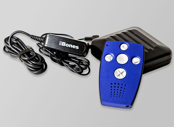 Ansicht auf den Taschenwecker mit Vibrationsgerät.