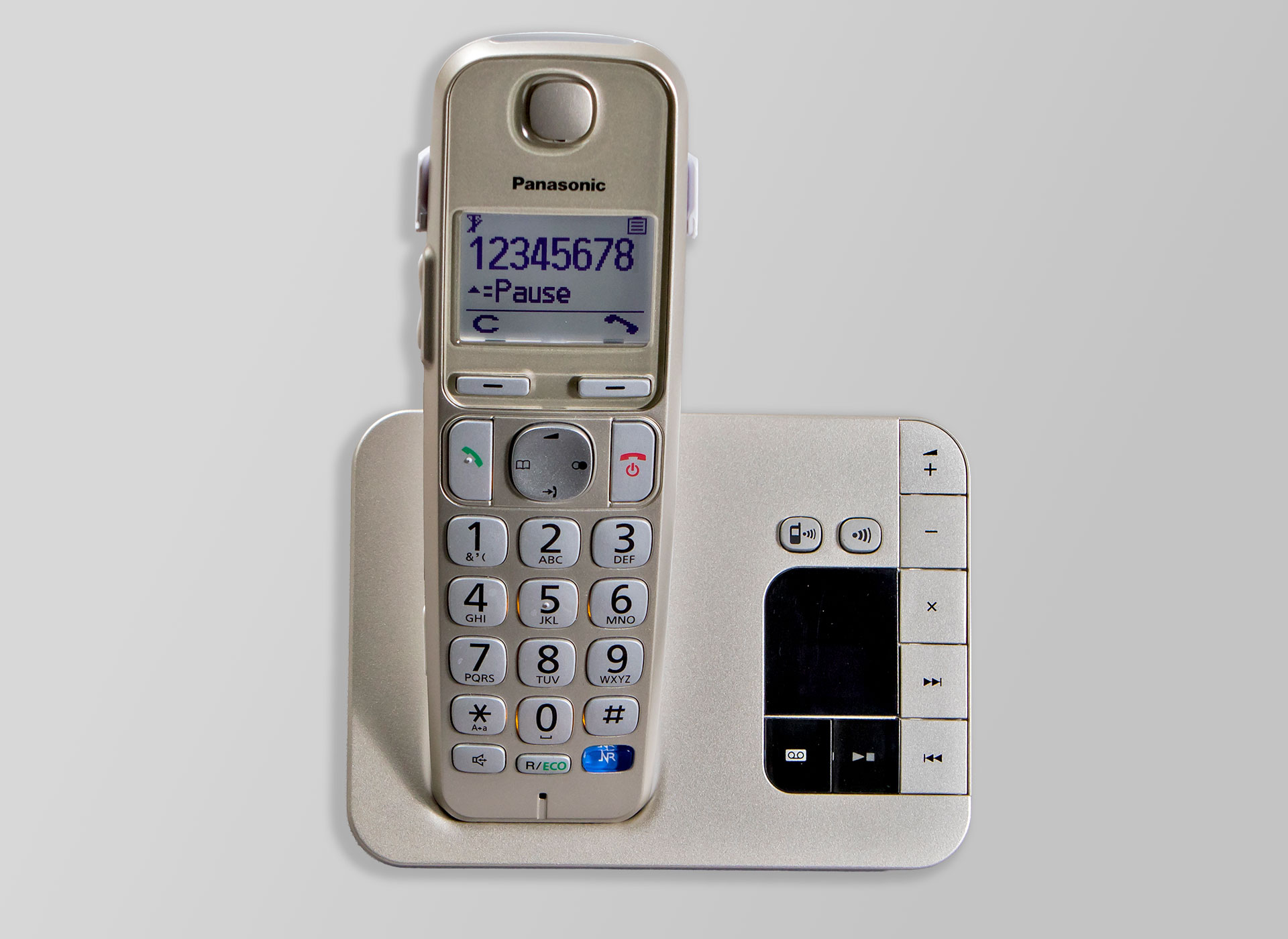 Ansicht auf das schnurlose Telefon.